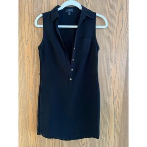 The Limited Black Sleeveless Ashton Shirt Dress - XS Petite